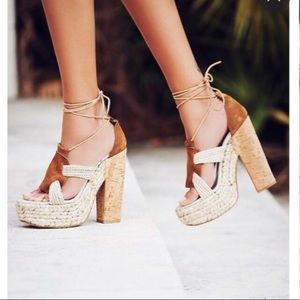 Free People 39 9 High Society Espadrilles Heels